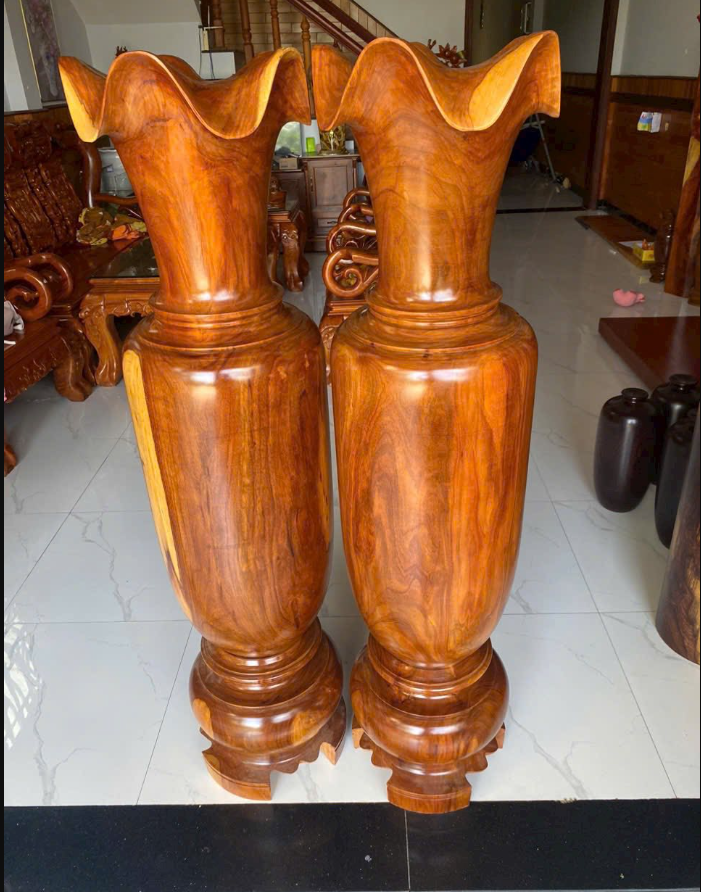 Lọ Lộc Bình phong thuỷ gỗ Hương Đỏ 2M 3.png
